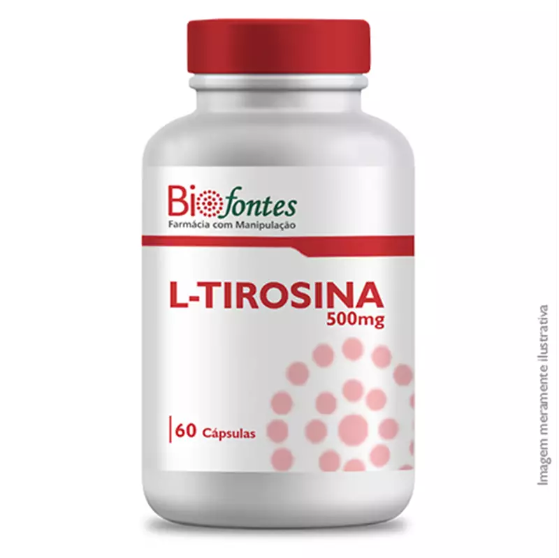 L-Tirosina 500mg 60 Cápsulas