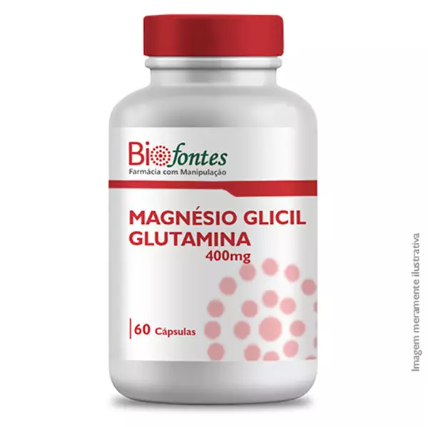 Imagem de Magnesio Glicil Glutamina 400mg 60 Cápsulas