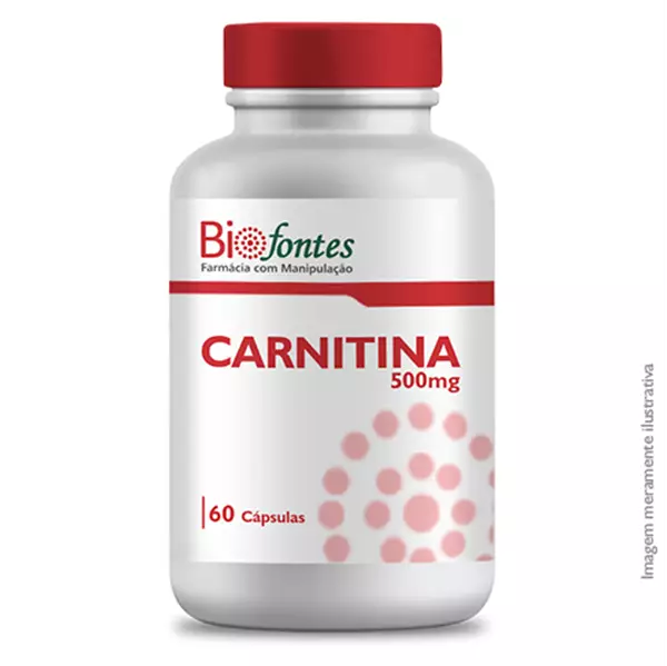 Imagem de L-Carnitina 500mg 60 Cápsulas