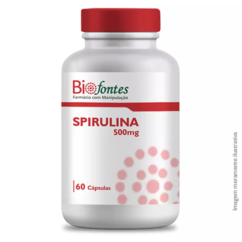 Spirulina 500mg 60 Cápsulas