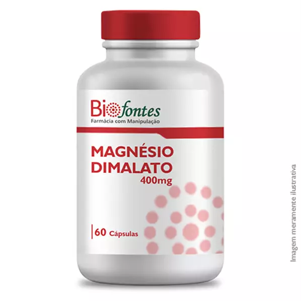Imagem de Magnesio Dimalato 400mg 60 Cápsulas