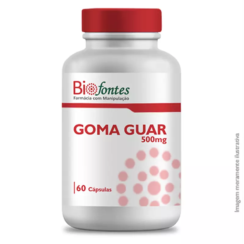 Goma Guar 500mg 60 Cápsulas