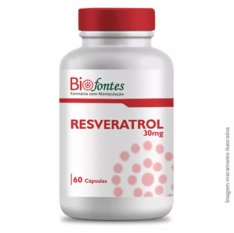 Resveratrol 30mg 60 Cápsulas