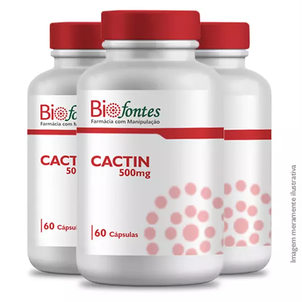 Imagem de Kit 3x Cactin Drenagem Linfática 60 cápsulas 500mg