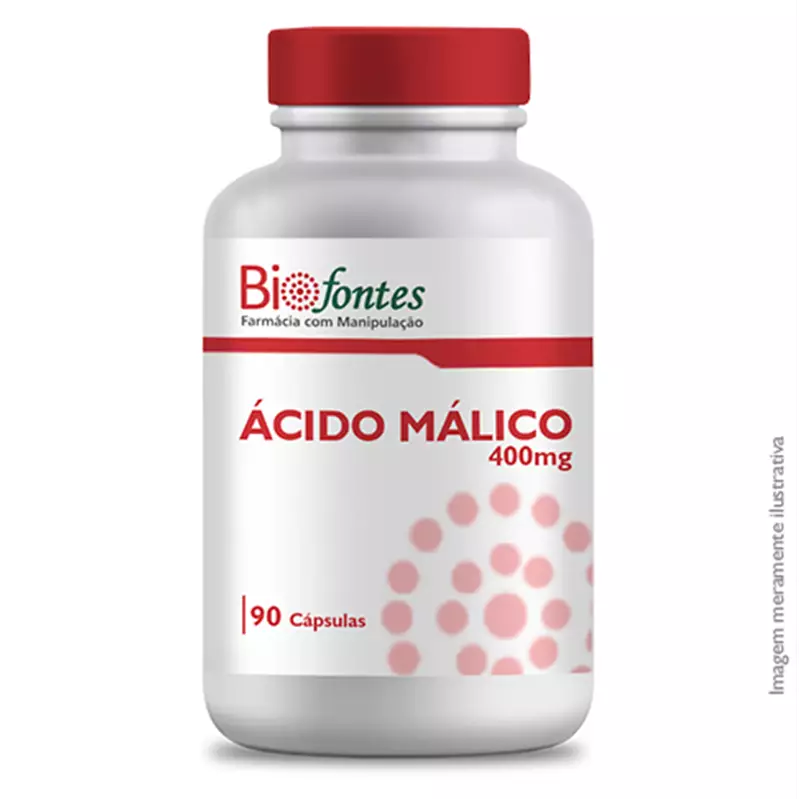 Ácido Málico 400mg 90 Cápsulas