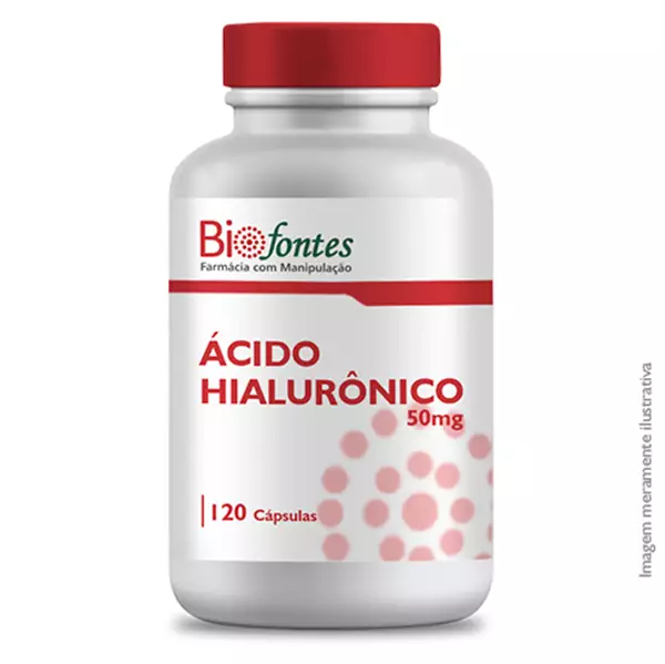 Imagem de Ácido Hialurônico 50mg 120 Cápsulas