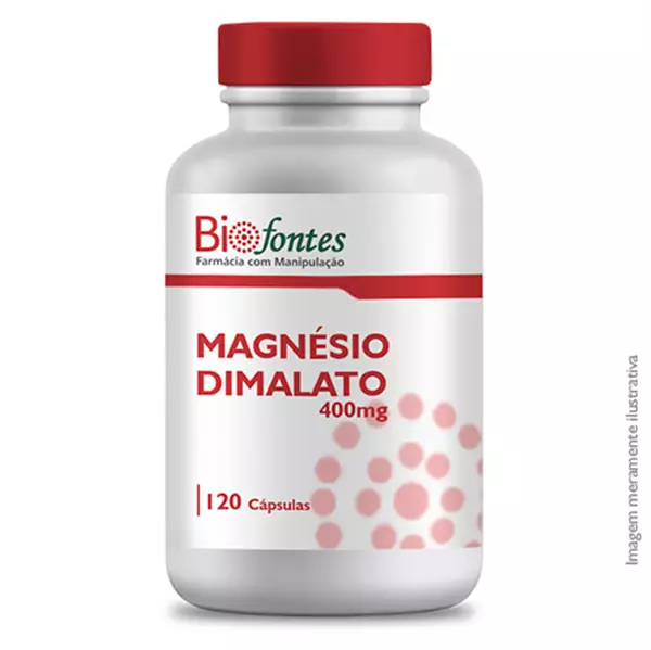 Imagem de Magnesio Dimalato 400mg 120 Cápsulas