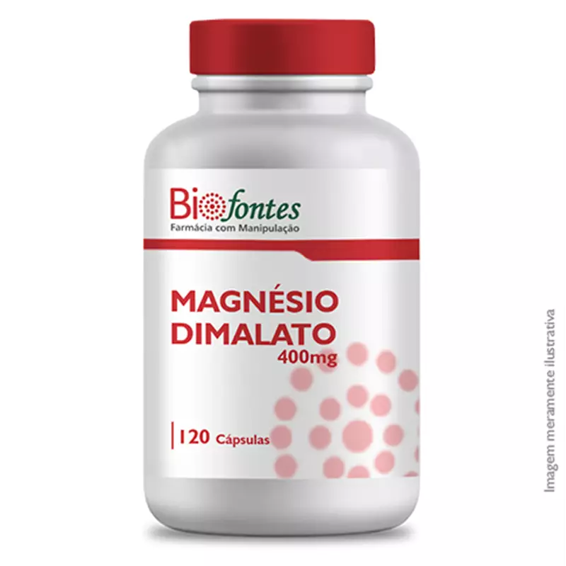 Magnesio Dimalato 400mg 120 Cápsulas