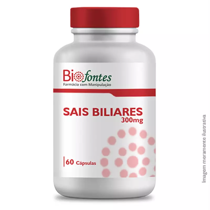 Sais Biliares 300mg - 60 Cápsulas