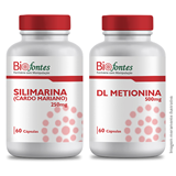 Imagem de 1 Pote Silimarina 250Mg 60  +1 Pote DL Metionina 500mg 60 Cápsulas