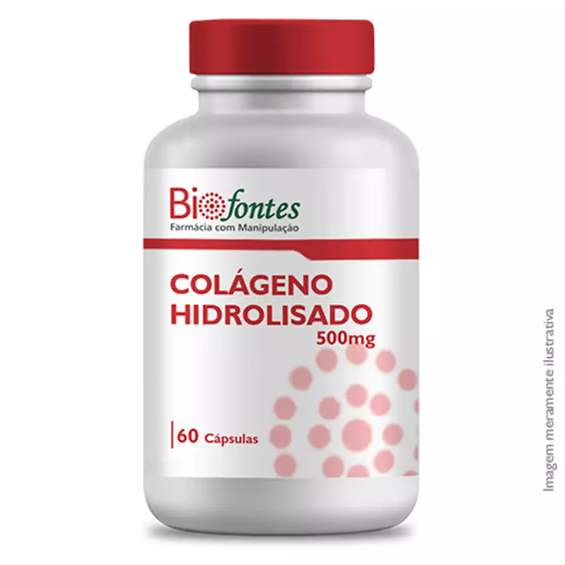 Colageno Hidrolisado 500mg 60 Cápsulas