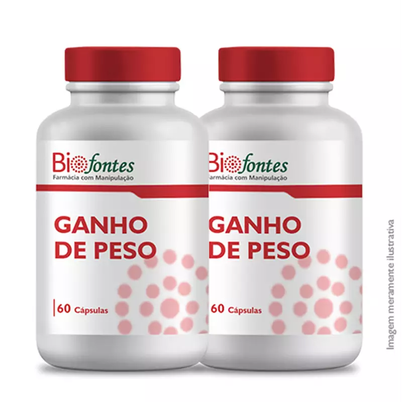 Kit 2x Composto Ganho De Peso 60 Cápsulas