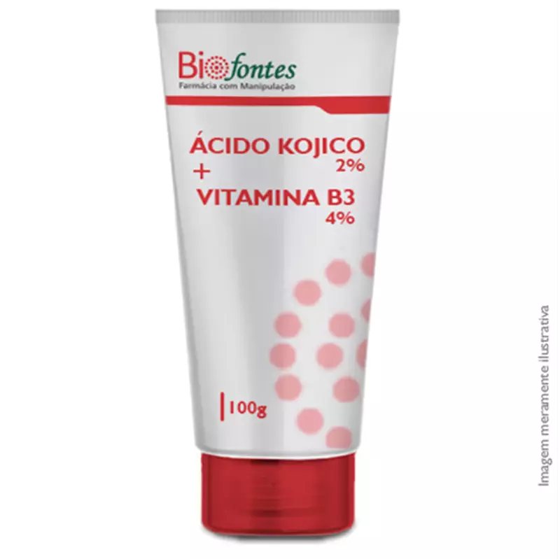 Ácido Kojico 2% +  Vitamina B3 4% - Creme 50g
