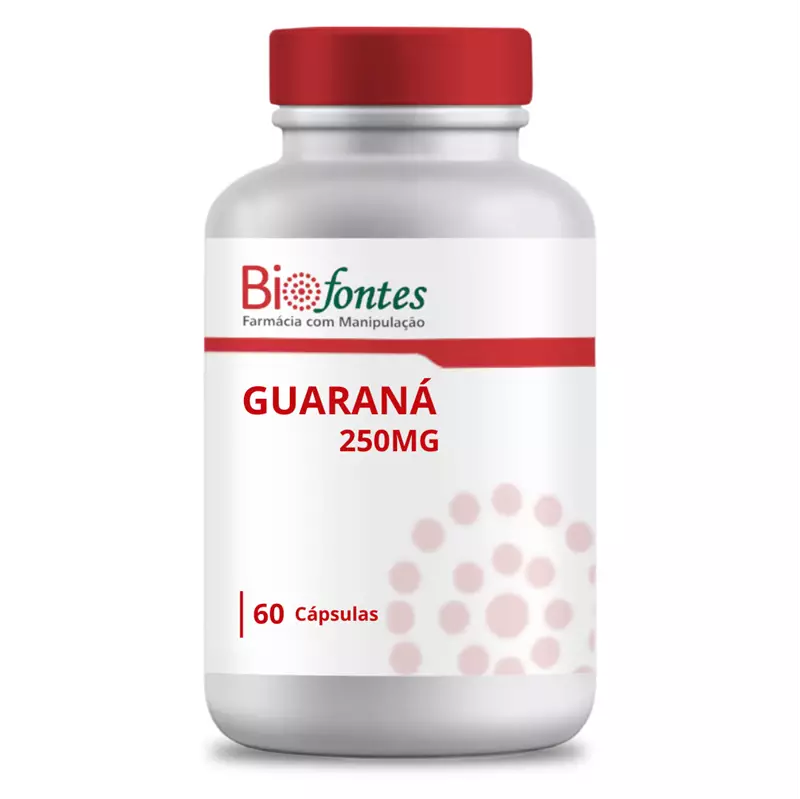 Guaraná 250mg 60 capsulas