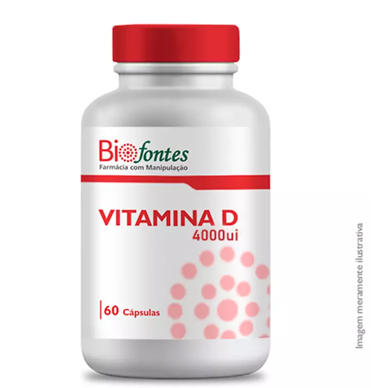 Vitamina D3 4000UI 60 Cápsulas