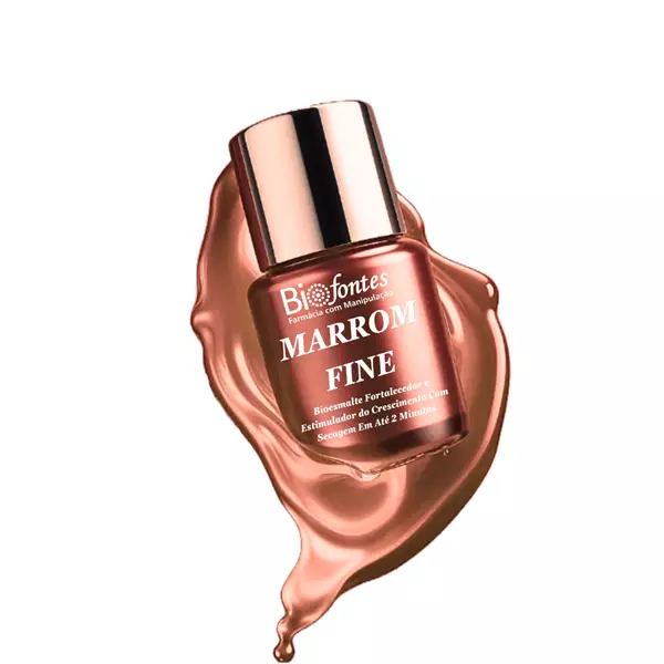 Imagem de Bioesmalte Fortalecedor (Blend de Vitaminas) Marrom Fine 10ml