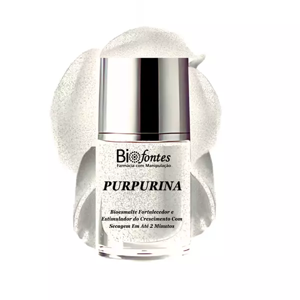 Imagem de Bioesmalte Fortalecedor (Blend de Vitaminas) Purpurina 10ml