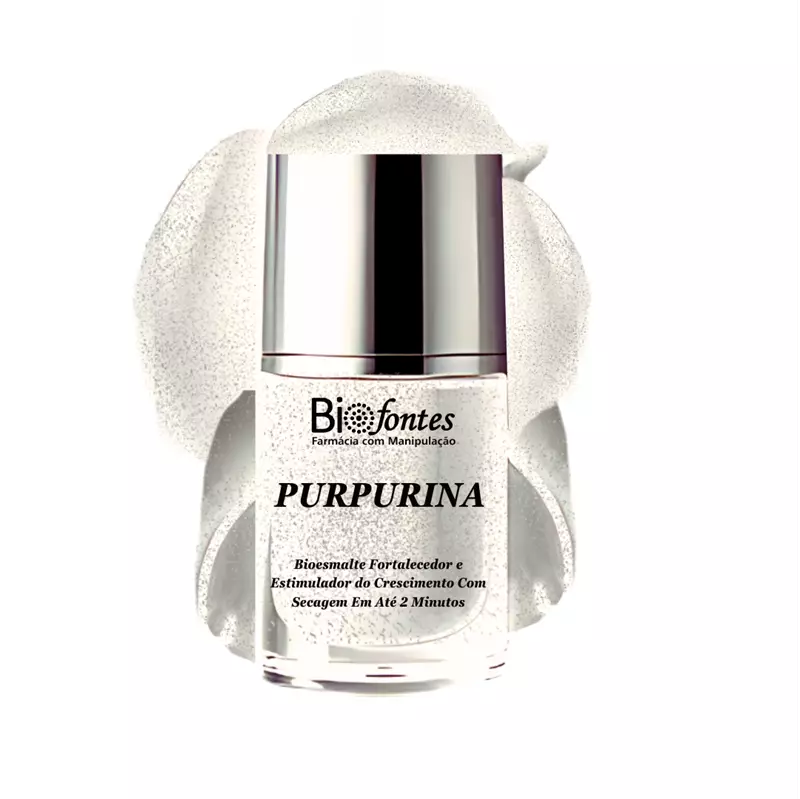 Bioesmalte Fortalecedor (Blend de Vitaminas) Purpurina 10ml
