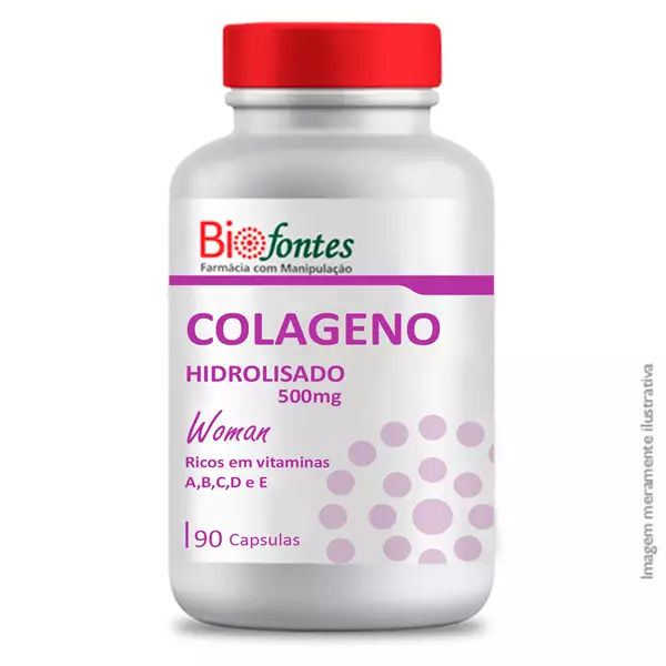 Imagem de Colageno Hidrolisado Woman 500mg 90 Cápsulas