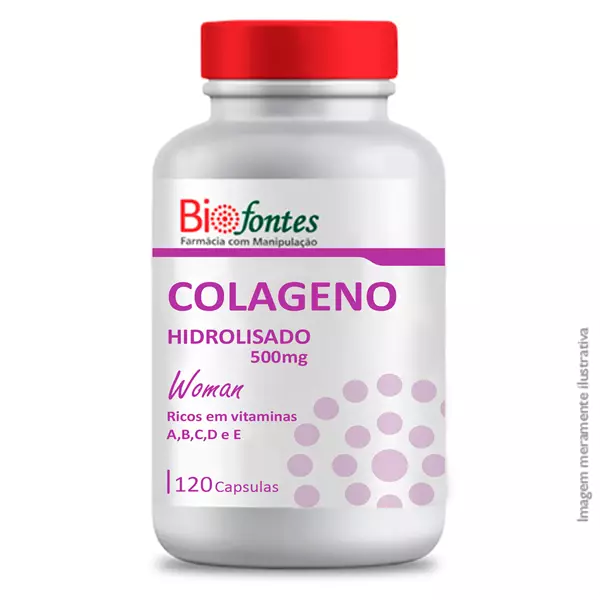 Imagem de Colageno Hidrolisado Woman 500mg 120 Cápsulas