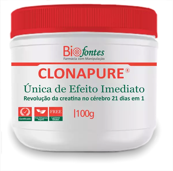 Imagem de ClonaPure® 100g | Revolução da Creatina no Cérebro 21 dias em 1