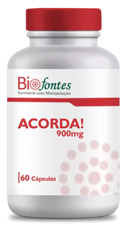 ACORDA! 900 mg | Energia Inteligente e Duradoura | 60 Cápsulas