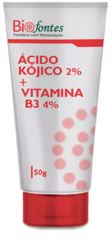 Ácido Kojico 2% +  Vitamina B3 4% - Creme 50g