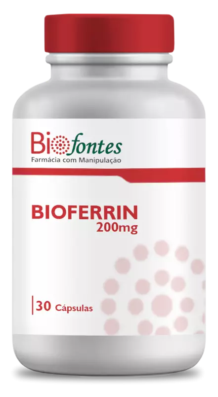 Bioferrin® 200mg | Reposição de Ferro e Suporte Imunológico | 30 Cápsulas