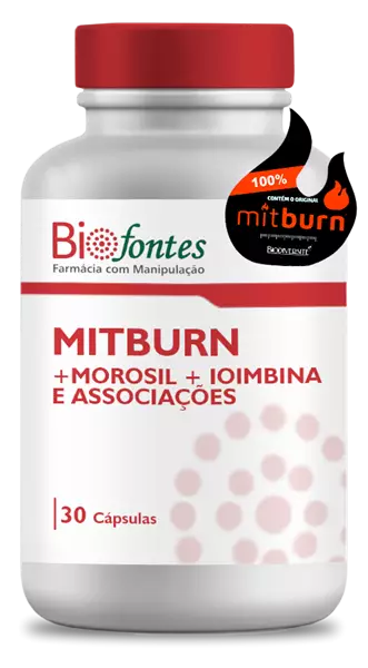 Imagem de Mitburn | Queima de Gordura (Morosil + Ioimbina + Mitburn + Associações) | 30 Cápsulas