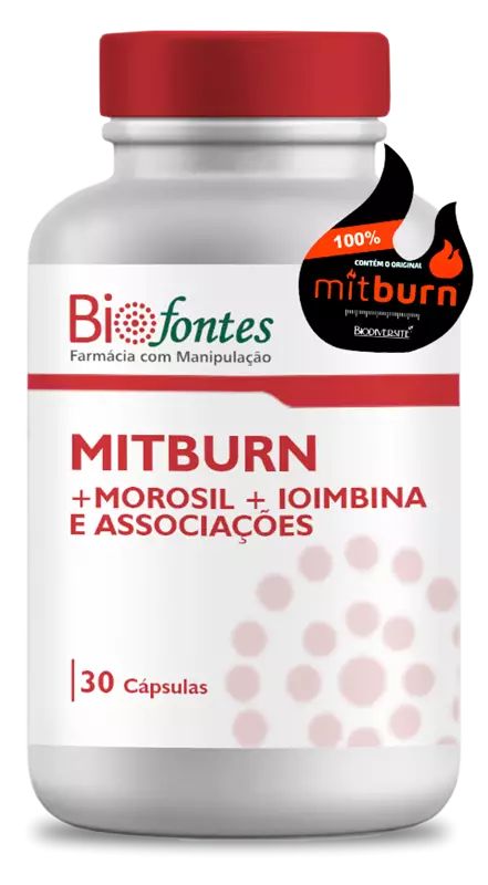 Mitburn | Queima de Gordura (Morosil + Ioimbina + Mitburn + Associações) | 30 Cápsulas