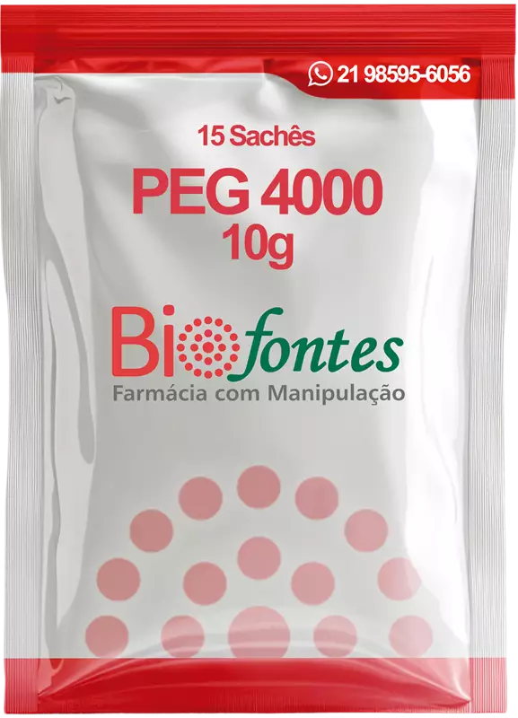 PEG 4000 10g | Auxílio no Funcionamento Intestinal e Constipação | 15 Sachês