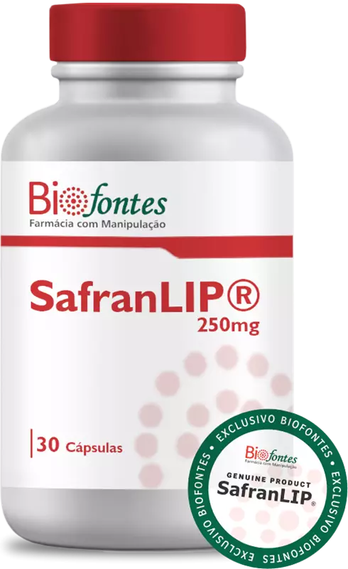 SafranLIP® 250mg | Controle da Compulsão Alimentar e Bem-Estar | 30 Cápsulas