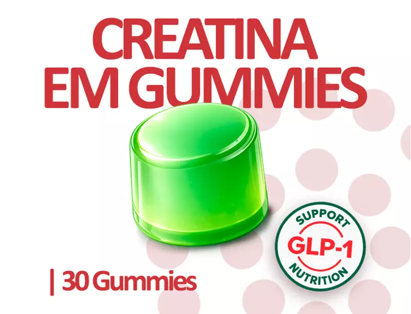Creatina em Gummies | Força e Desempenho Muscular | 30 Unidades